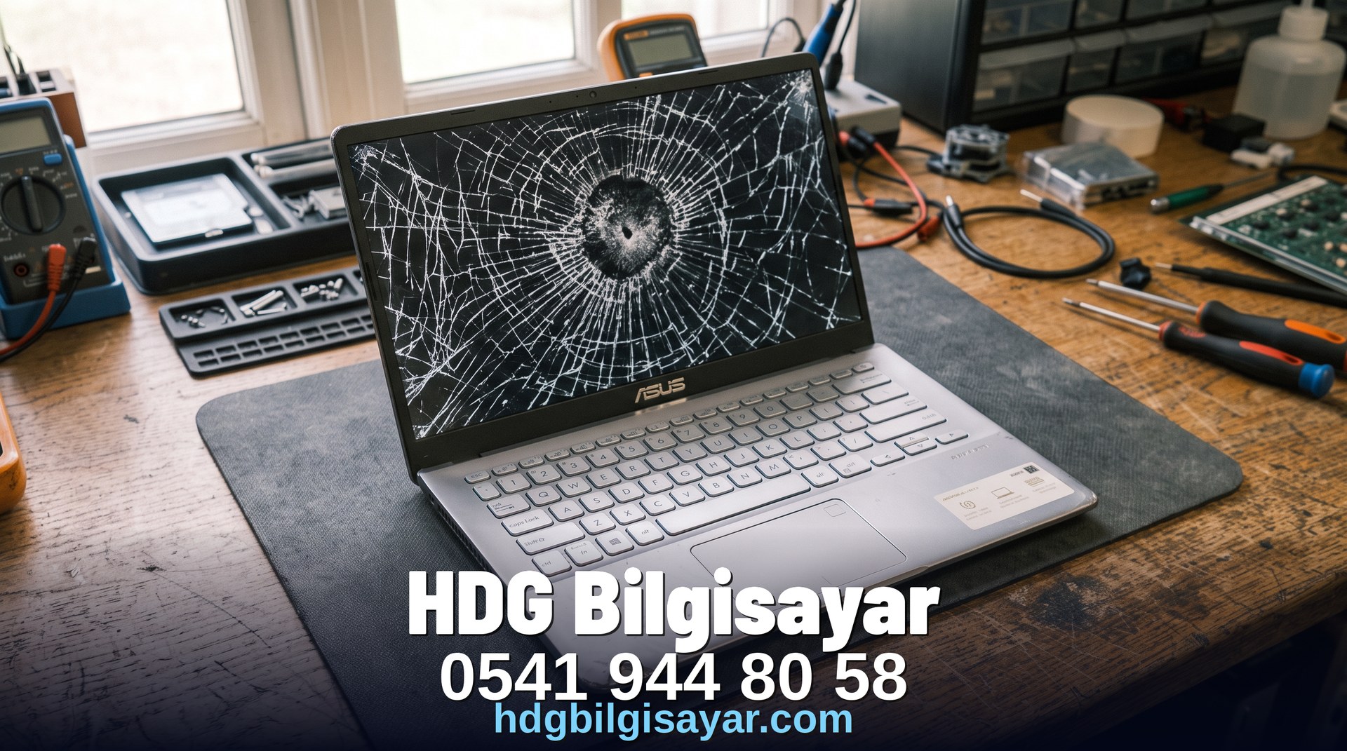 İzmir HDG Bilgisayar — kırık / arızalı ekran