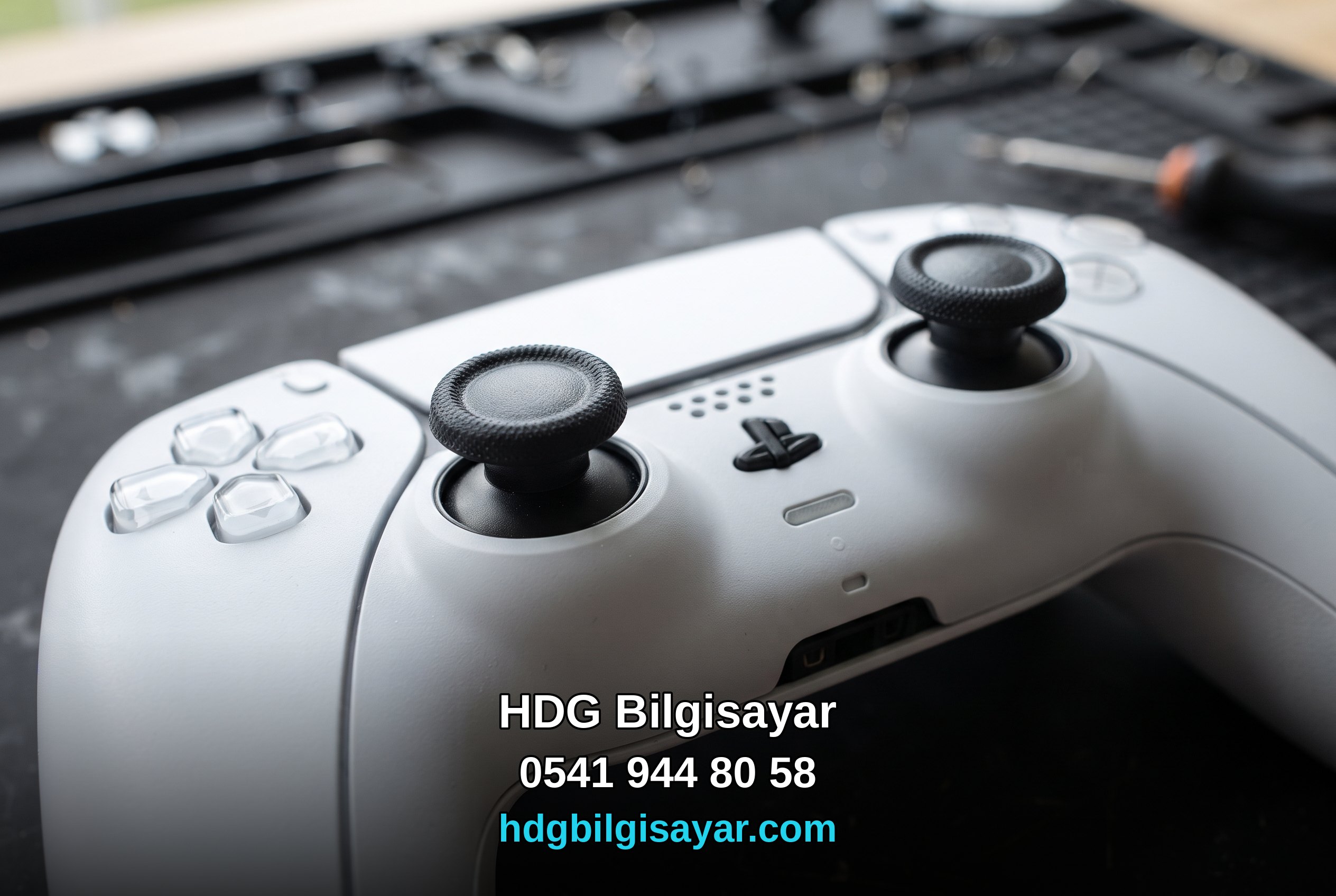 İzmir HDG Bilgisayar — DualSense analog stick alanı