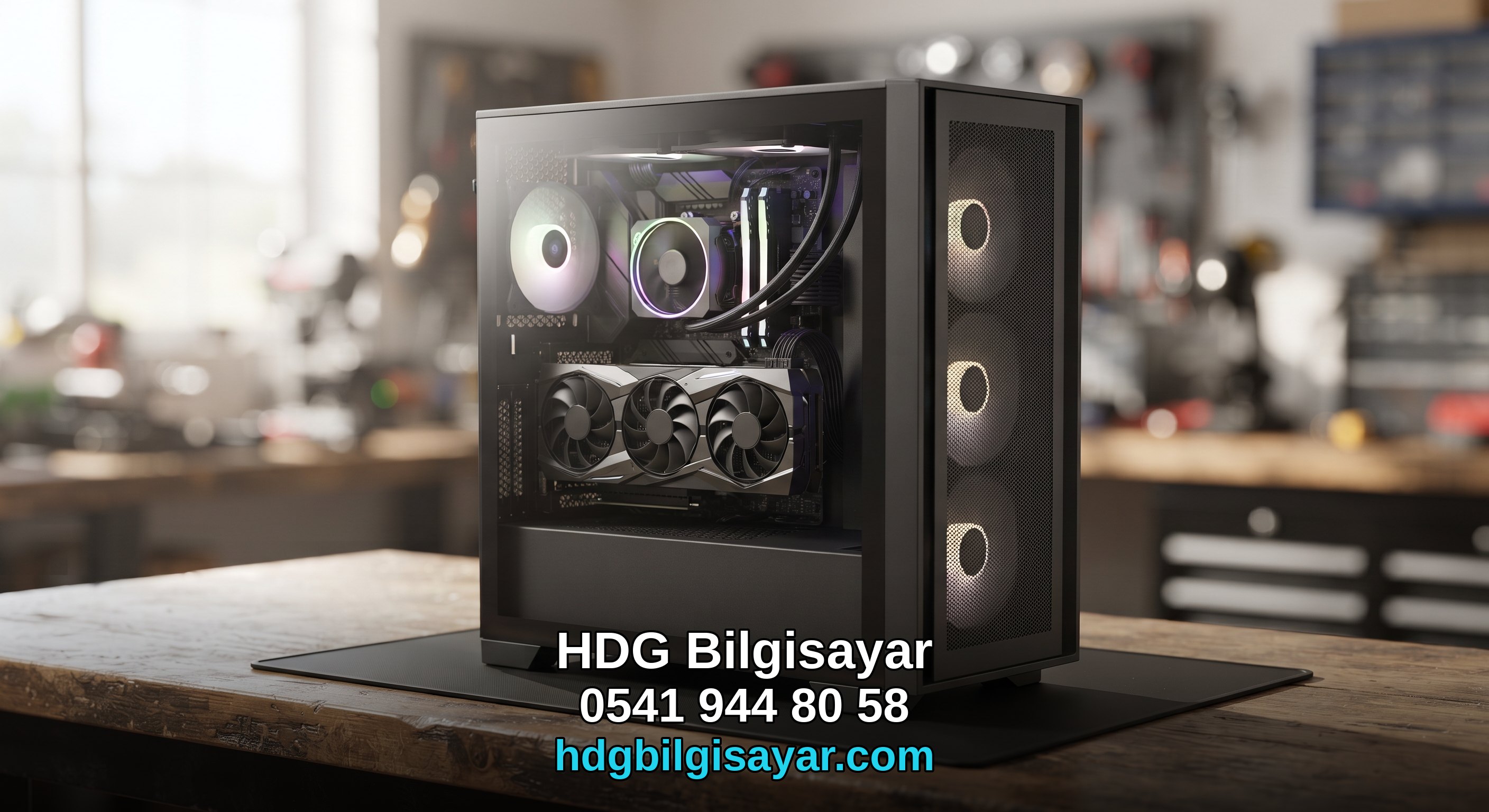İzmir HDG Bilgisayar — gaming PC ekran kartı alanı
