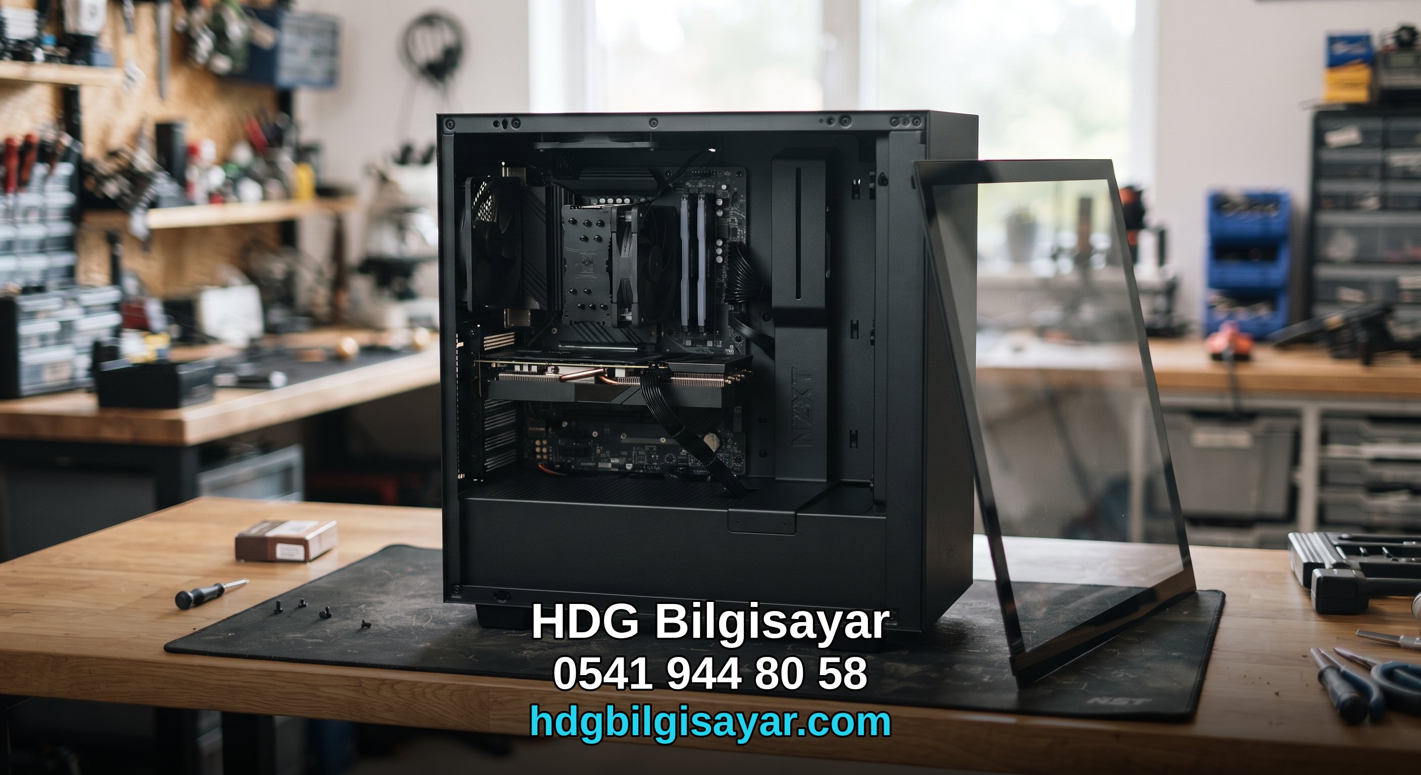 İzmir HDG Bilgisayar — masaüstü iç görünüm