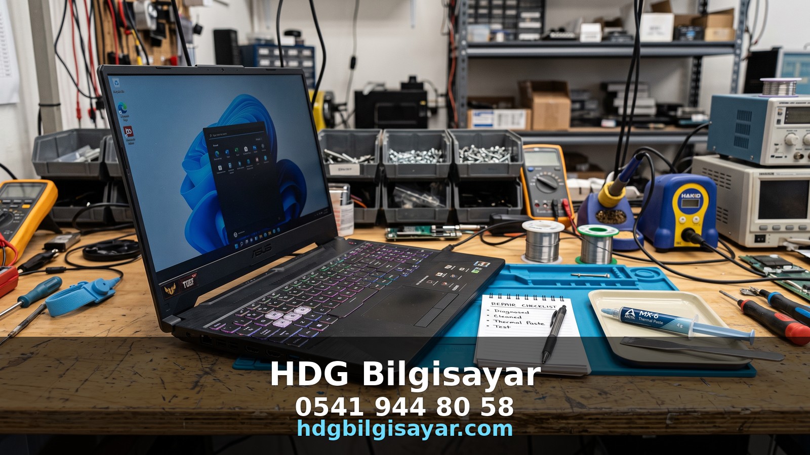 İzmir HDG Bilgisayar — laptop checklist