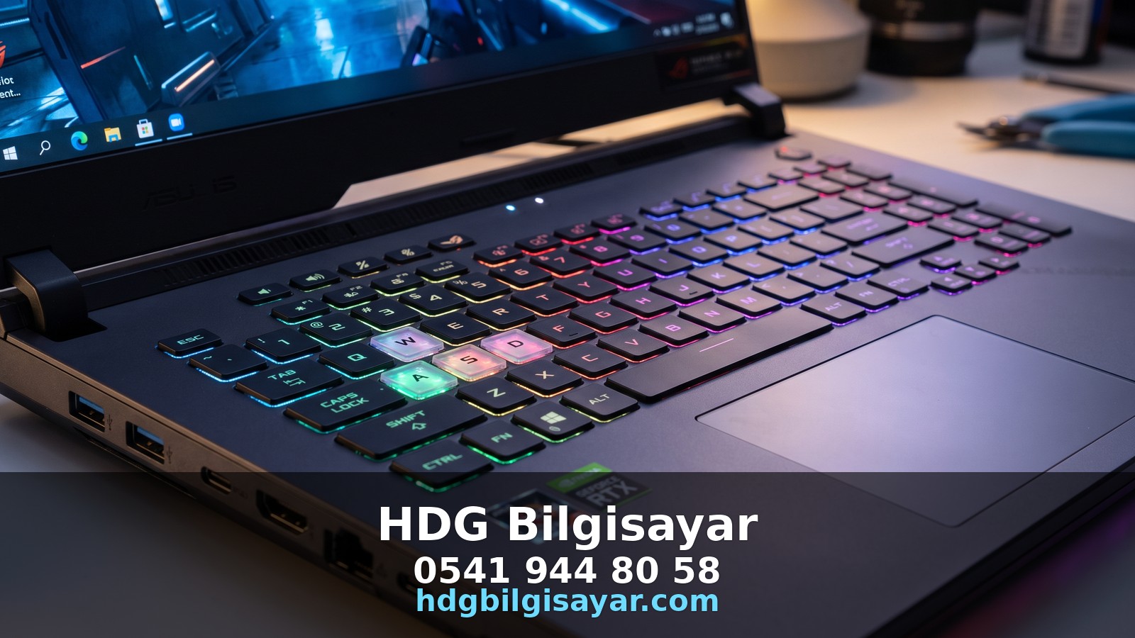 İzmir HDG Bilgisayar — gaming laptop klavye