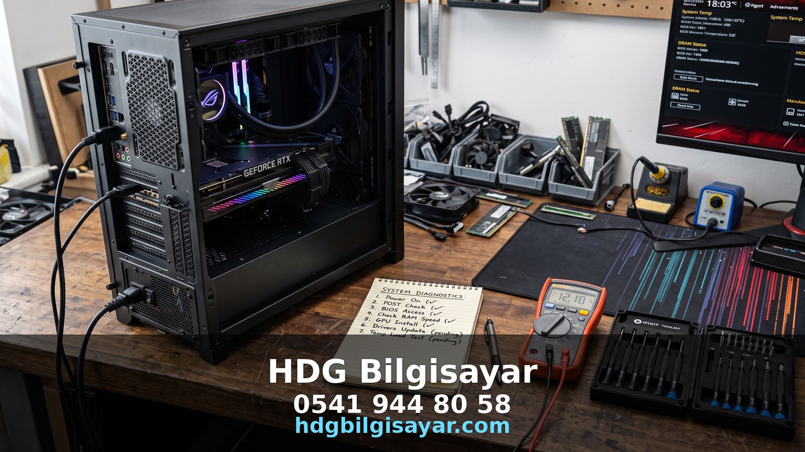 İzmir HDG Bilgisayar — oyuncu PC checklist