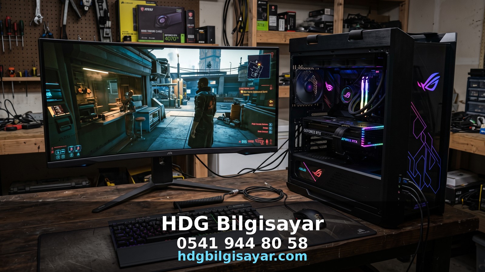 İzmir HDG Bilgisayar — oyuncu masaüstü kurulumu