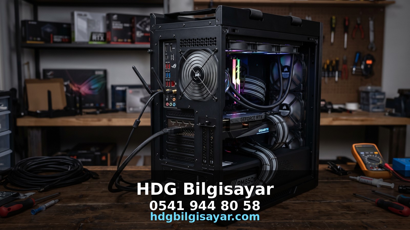 İzmir HDG Bilgisayar — kasa yan / I/O