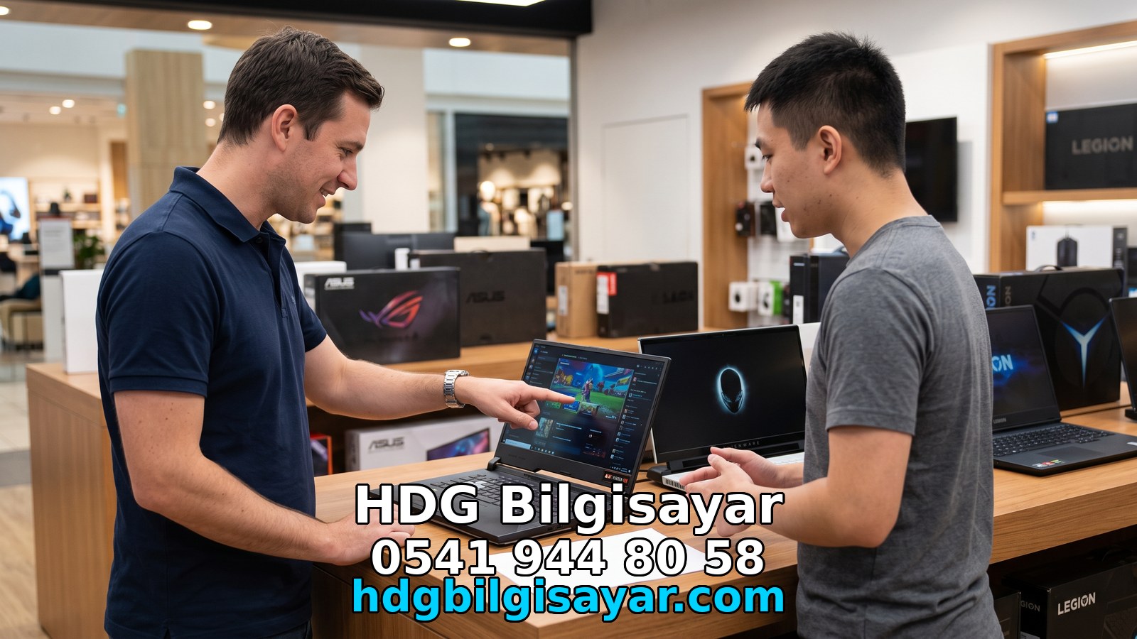 Tezgâhta açılan bilgisayar
