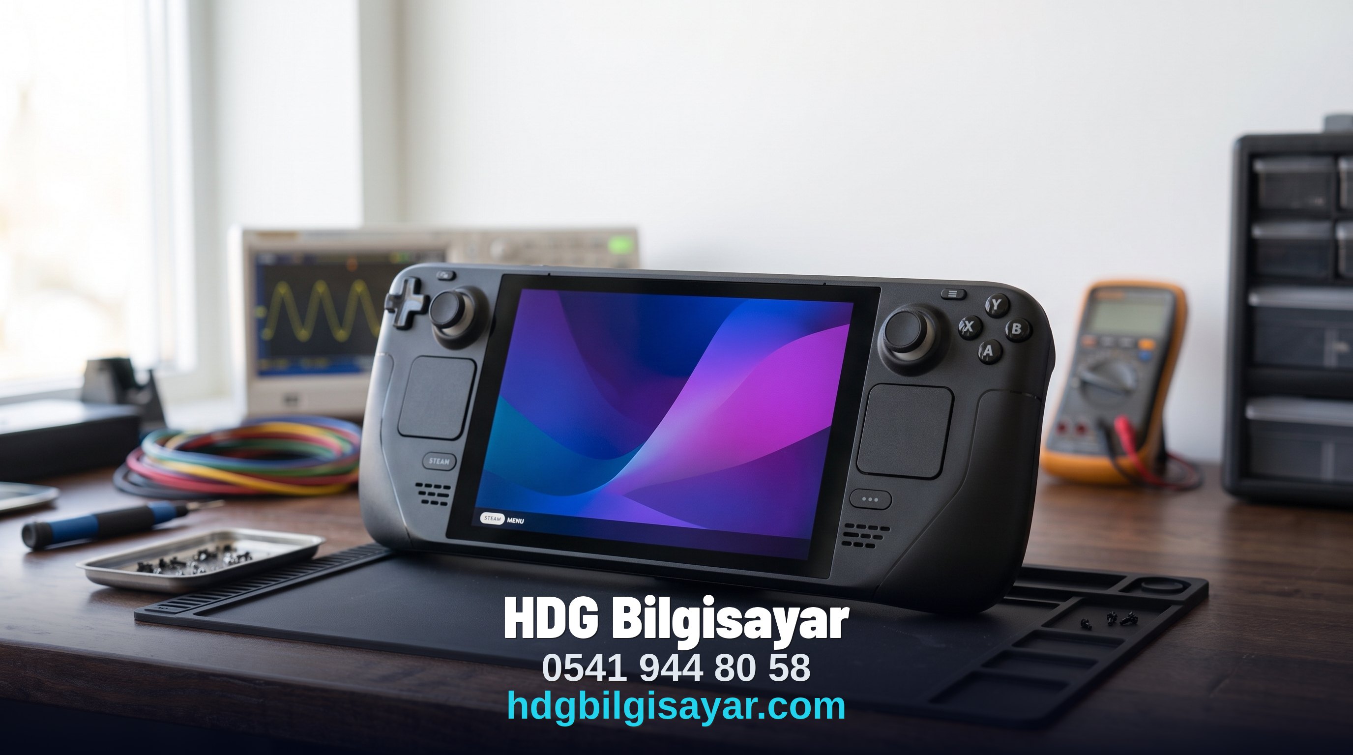 İzmir HDG Bilgisayar — el tipi konsol yan görünüm
