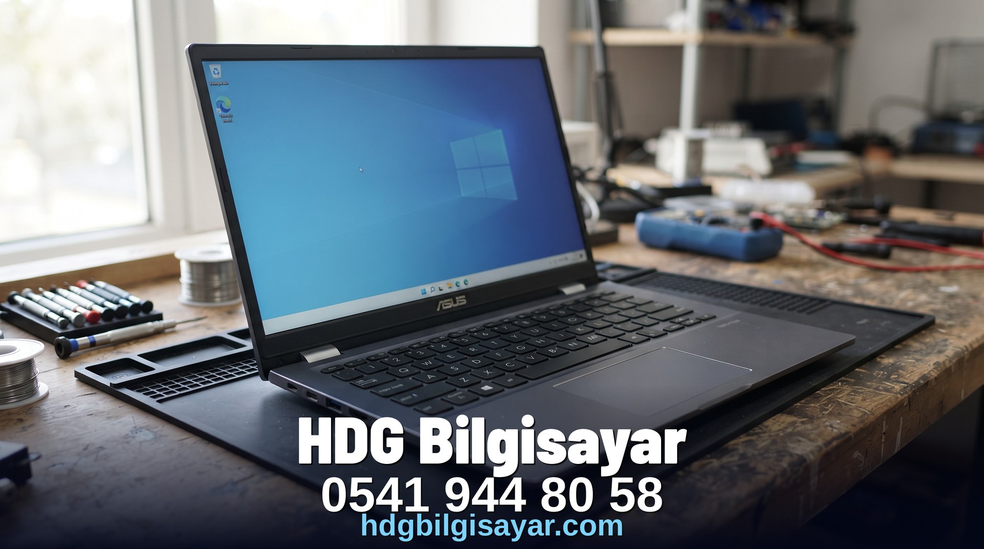 İzmir HDG Bilgisayar — ikinci el laptop ön görünüm