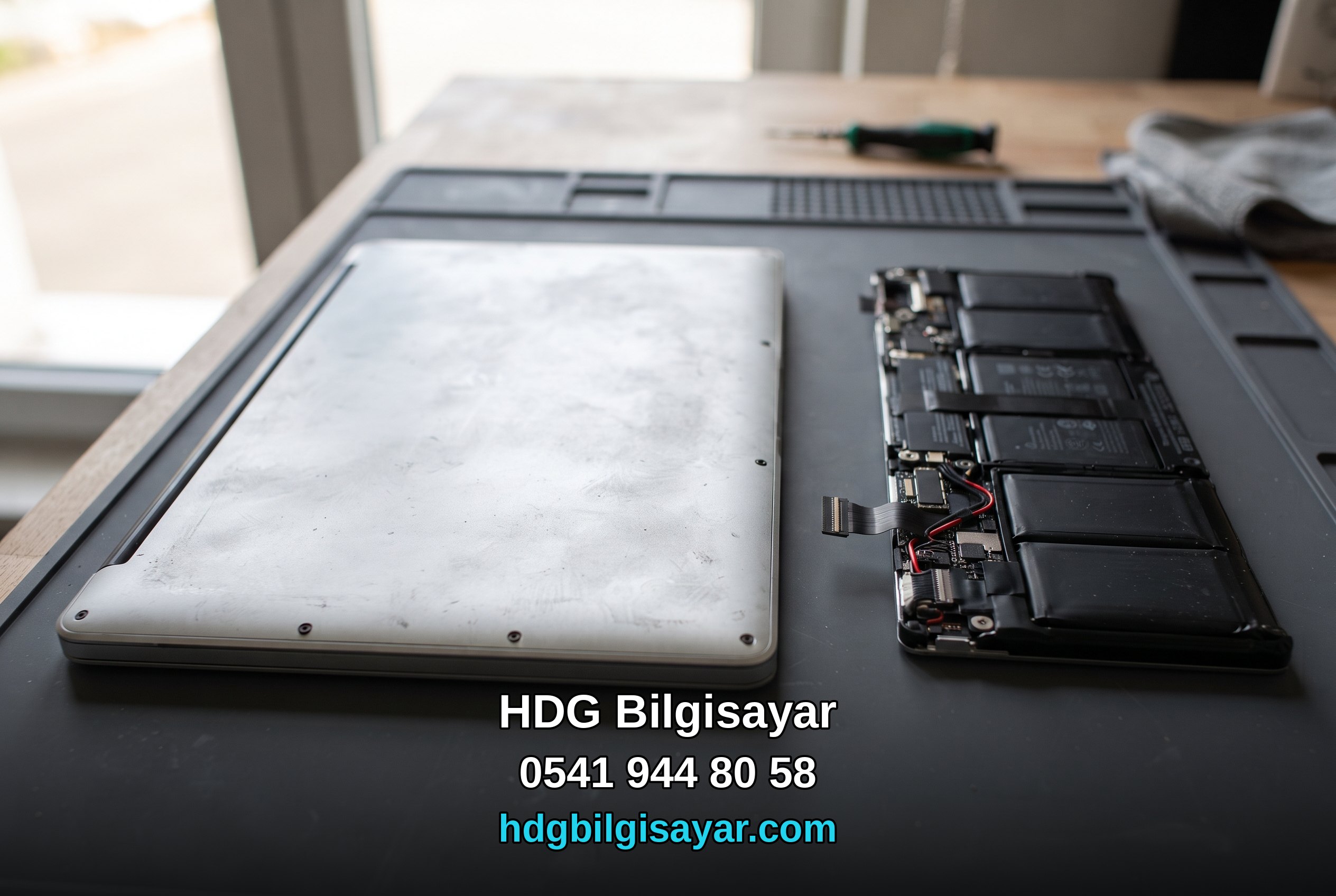 İzmir HDG Bilgisayar — MacBook batarya değişim değerlendirme