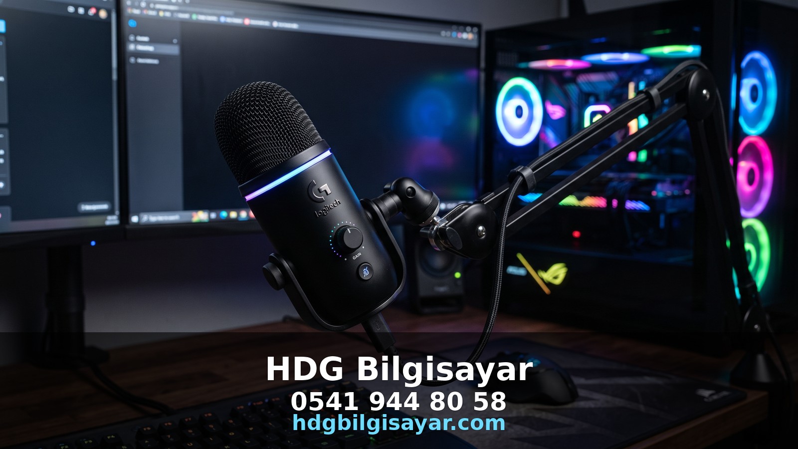 İzmir HDG Bilgisayar — yayın mikrofonu