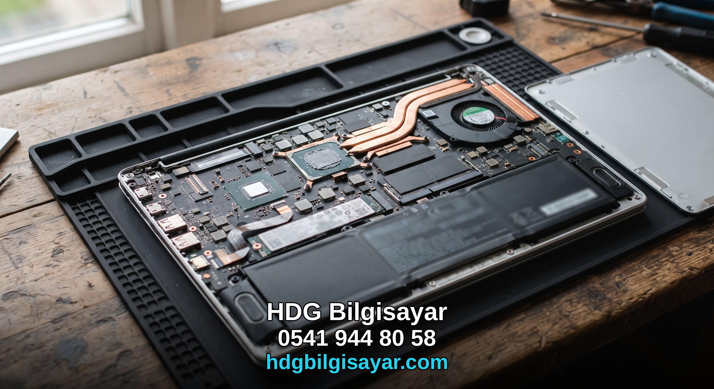 İzmir HDG Bilgisayar — laptop termal pasta / soğutma alanı